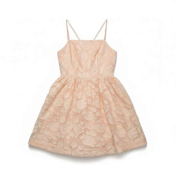 KEEPSAKE the Label Dresses & Skirts - KEEPSAKE THE LABEL Dress SZ 8 Offset Fit & Flare Embroidered Ruffle Dress NWT